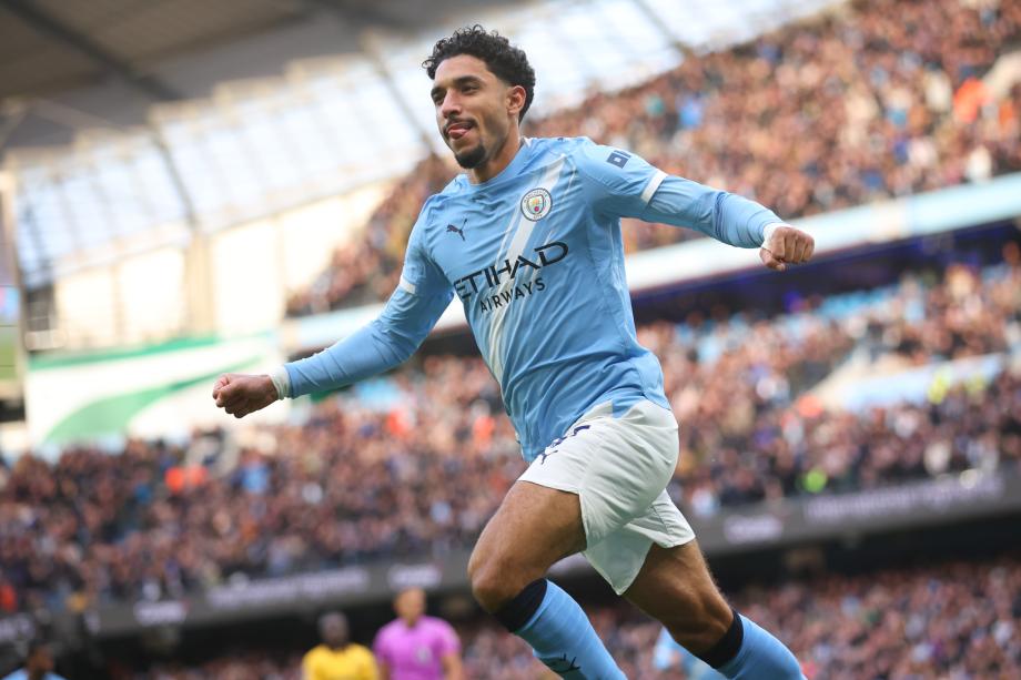 [图]英超-马尔穆什闪击塞梅尼奥破门 曼城2-0狼队